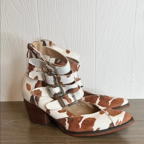 Arider Girl Eleven Cow Print Ankle Boot 7.5 - Picture 1 of 8